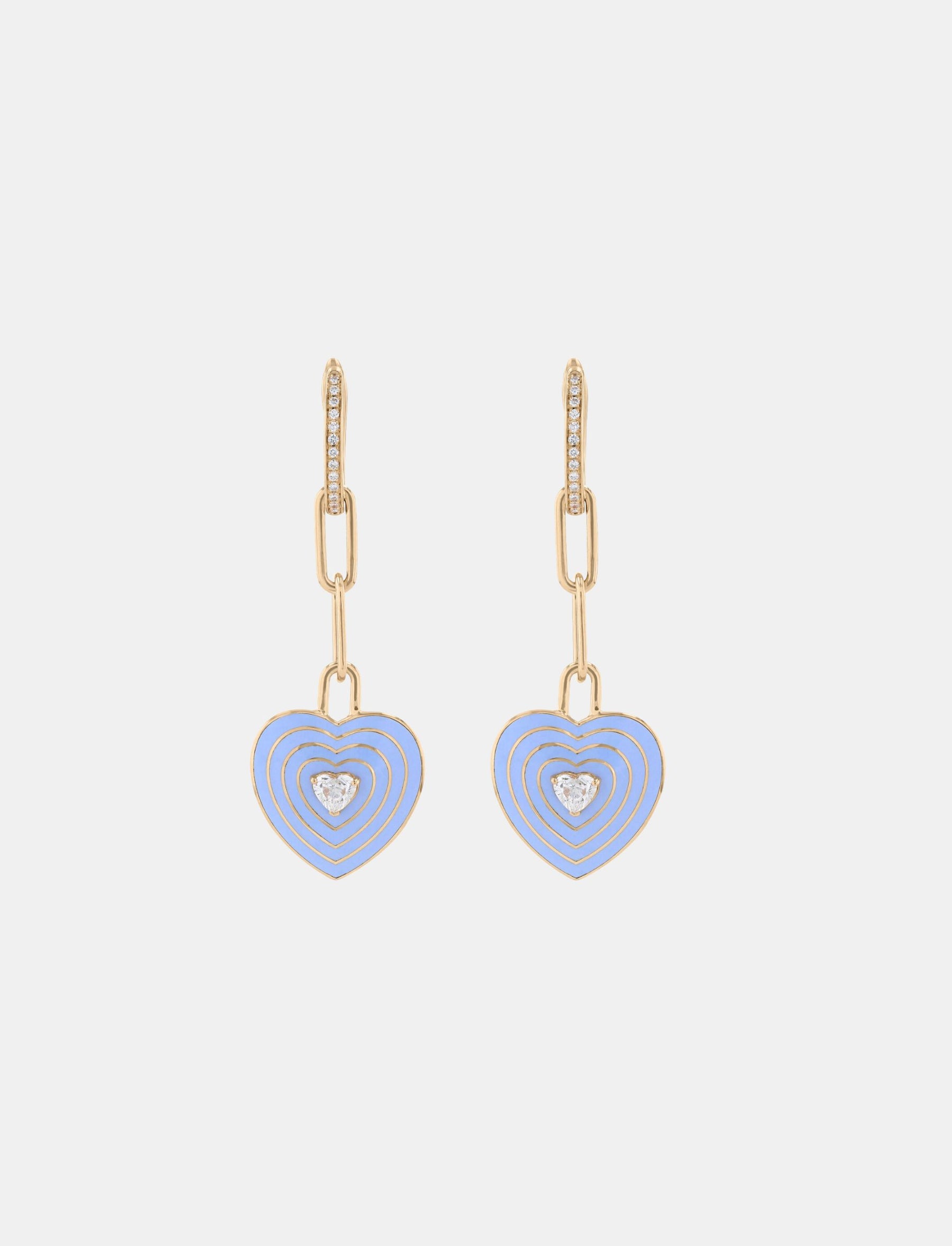 Lilac Wonder Hearts Earrings