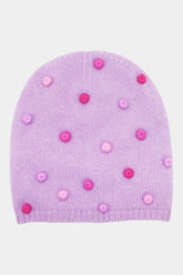 Baggy Beanie with Crochet Buttons