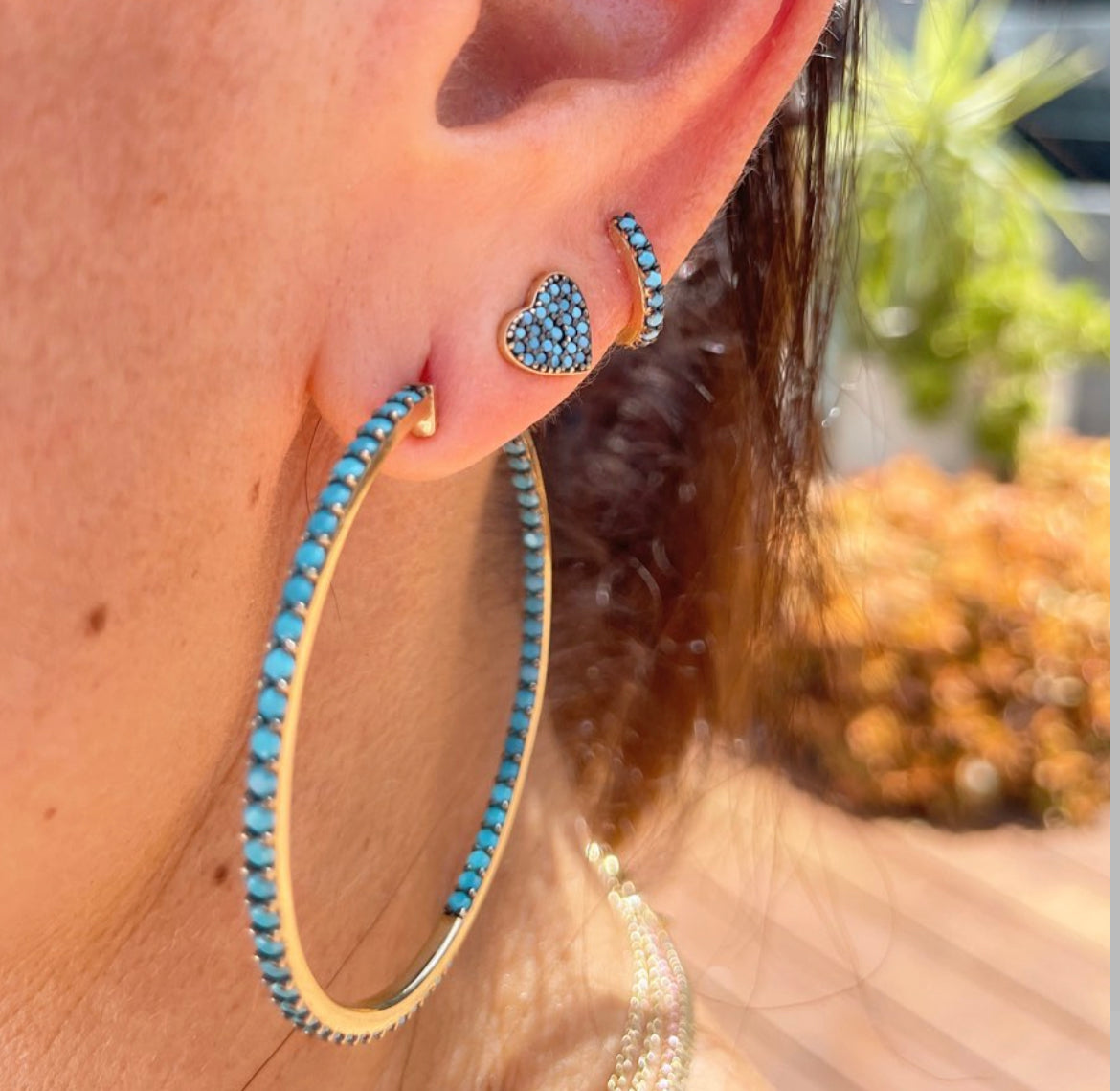 Heart Turquoise Earring