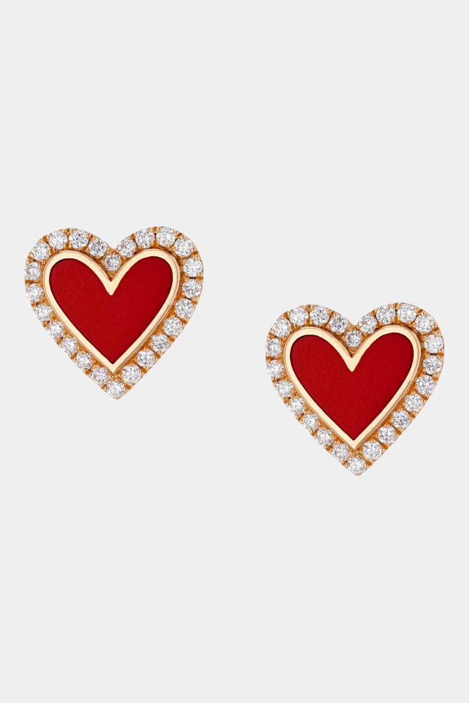 Crazy Hearts Rose Gold Earrings