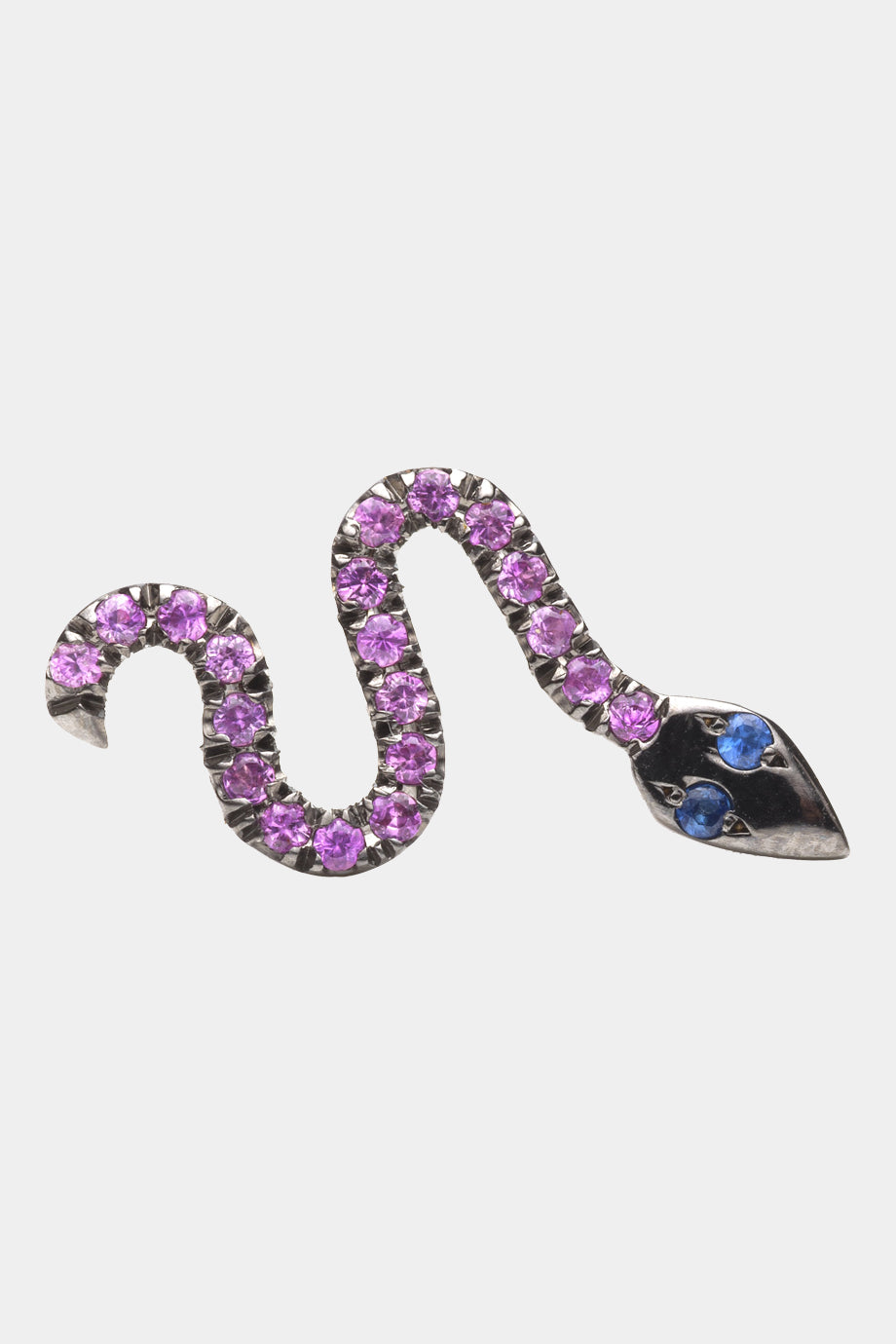 Sapphire Snake Earring