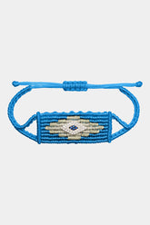 Evil Eye Woven Bracelet Blue